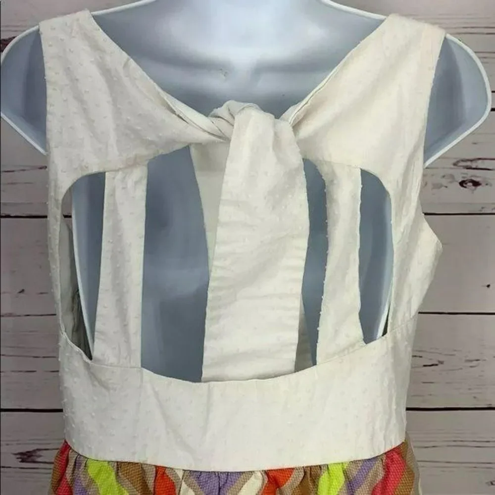 Judith March Style Number 545D-5 Sleeveless striped‎ boho boutique Large Dress